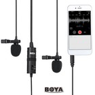 Boya By-m1dm Dual Omni-directional Lavalier Microphone For Nikon Z6 Z7 D850 Dslr