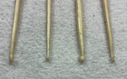 Vintage Set Of 4 Hand Crafted Bone Crochet Hooks 5  Euc