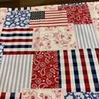 Patriotic Stars   Stripes Table Runner Handmade New