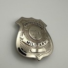 Obsolete Vintage Metal Usa Military Shield Badge Clip On Mm10