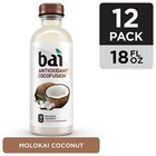 Bai Coconut Flavored Water  Molokai Coconut  Antioxidant Infused Drinks 18 Fluid