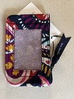 New Vera Bradley Zip Id Case And Lanyard In Signature Cotton Painted Paisley