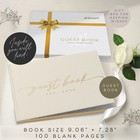 Personalized 2026 Wedding Guest Book For Reception     Ivory Guestbook To Sign    