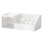 Cosmetic makeup Vanity Organizer Box  Mini Desk Storage For Office White