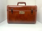 Vintage Samsonite Brown Train Makeup Beauty Case Shwayder Bros Streamlite Travel
