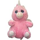 Hug Me Soft Pink Unicorn W  Silver Sparkly Wings Plush 14    Stuffed Animal Nwt