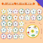 26 Pieces Alphabet Letters Word Matching Puzzle Educational Toddlers Learning