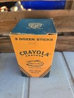 Vintage Crayola Crayons Binney   Smith No 836 Partial Box Of 25 Gray Nos