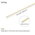 10pcs Brass Round Wire 0 5mm X 200mm Assorted Half Hard Wire For Jewelry Making
