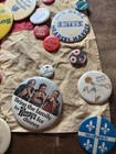 Vintage Mixed Lot Of Pinback Buttons Wendy   s Advertisement And More   