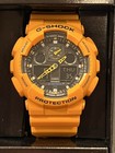 Casio G-shock Ga-100a-9a Yellow Black Analog Digital Watch