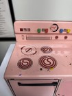 Vtg 1950 Wolverine Tin Litho Pink Toy Kitchen Stove Metal Retro Collectible Work