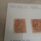 Canada Stamp Scott 45-45a   B 10 Cent Scv  160 Very Fine Used Set