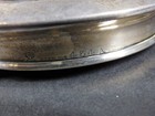 Antique Large Glass Powder Jar W Meriden Britannia Sterling Silver Lid 454a