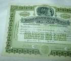 1926 Arizona Commercial Mining Company Capital Stock Certificate