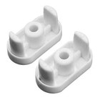 2 Pcs Champion Bottom Rail End Cap For Cordless 1in Deluxe Blinds 240612 White