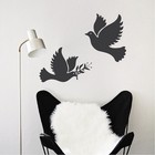 Freedom Birds Vinyl Decal Sticker  Noah s Doves Wall Art  Peace Birds Mural  A92