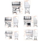 Vevor 34  38  Dog Pet Grooming Bath Tub Stainless Steel Wash Station With Stairs
