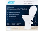 Camco 41715 Gravity Flush Rv Toilet Bone Finish