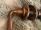 Vintage Brass Screen Door Knob Lever Latch  Set Architectural Salvage Parts
