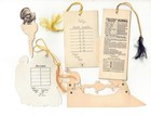 Htf Group 1920s Vintage Thanksgiving Bridge Tallies  Place Card  Cake Pick