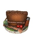Yankee Candle Capper Fall-themed Our America Picnic Basket Candle Holder