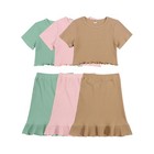 Toddler Baby Kid Girl s Clothes Set Short Sleeve T-shirt Top And Skirts Outfits