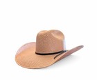 7 3 8 Rodeo King Cowgirl Straw Hat 4 1 4  Brim 25 X Jute Straw 2-tone New Nwot 