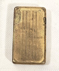 Vintage Gillette Aristocrat Shaving Razor Blade Gold Tone Metal Case W  3 Blades