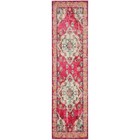 2x6 Pink Runner Rug Boho Vintage Style Carpet Accent Oriental Floral Medallion