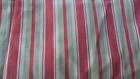 Antique Cotton Tick Fabric Duvet tick Cover  Brown red cream Stripe 64 x78 