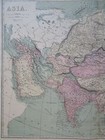 Asia Ottoman Empire Arabia British India Qing China Japan Korea Russia 1873 Map