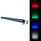 Rockville Battery Strip 24 Rechargeable Rgbw Color Dj Wash Light Bar dmx remote