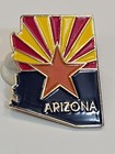 Arizona Travel Souvenir Lapel Pin Map Shape