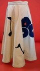 Vtg 50s Rock N Roll Themed Rare Felt Circle Skirt W Music App By Rosecrest Ny  S