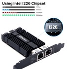 2 5gbps Pcie Gigabit Network Adapter Intel I226 Ethernet Card Dual Rj45 Lan Port
