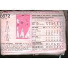 Vintage 1974 Simplicity 6672 Sewing Pattern Misses Dress V-neck Maxi Size 14