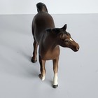 Vintage Japan Brown Horse Figurine Ceramic Trotting Stallion Equestrian Statue
