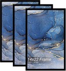 14x22 Picture Frame Set Of 3  Black Frame For 14 X 22 Inch Picture Poster Pho   