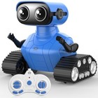Rc Robot Toy For Kids remote Control Robot With Led Eyes auto-demo smart   