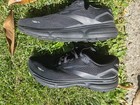 Brooks Ghost 15 Black gray Low Top Lace-up Mesh Running Sneaker Rubber