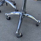 Vtg 1961 Reliance F f Koenigkramer Rolling Chrome Medical Adjustable Stool Chair