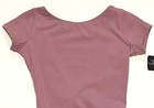 Theatricals Dancewear Leotard Bodysuit Ss Deep V-back Th5559 Mauve New Nwt Women