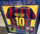 Lionel Messi Autographed   Framed  10 Barcelona Jersey Beckett Certification