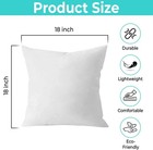 18 X 18 Throw Pillow Insert - Pack Of 2 White  Down Alternative Pillow Inserts F