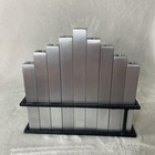 Vintage Michael Aram Menorah Aluminum Modern Design Hanukkah 9   
