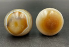 Old Ancient Indo Tibetan Antique Luk Mik Magic Eye Prayer Amulet Bead Pendant