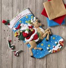 Bucilla Christmas Felt Stocking Applique Kit 18  Long Reindeer Santa 86816
