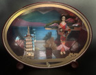 Vintage Pennsylvania Conneaut Lake Amusement Park Souvenir Red Diorama  Japan