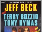 Jeff Beck     Rare Vintage Original 1990 Concert Poster  jeff Beck s Guitar Shop 